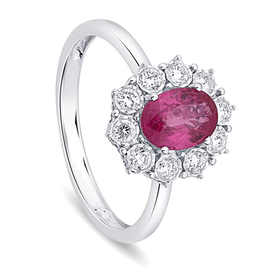 Anello Bliss Donna Bl masterbliss charleston in Oro bianco Rubino 0.95 Ct 20111623 - 20111623